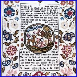 NEW SCARLET LETTER SARAH BRIGNELL 1769 SILK Cross Stitch Sampler Kit Vtg Gift NEW SCARLET LETTER SARAH BRIGNELL 1769 SILK Cross Stitch Sampler Kit Vtg Gift