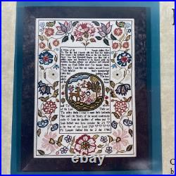 NEW SCARLET LETTER SARAH BRIGNELL 1769 SILK Cross Stitch Sampler Kit Vtg Gift NEW SCARLET LETTER SARAH BRIGNELL 1769 SILK Cross Stitch Sampler Kit Vtg Gift