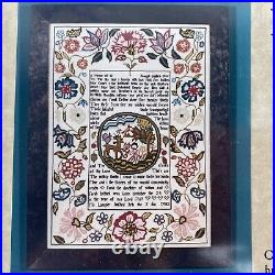NEW SCARLET LETTER SARAH BRIGNELL 1769 SILK Cross Stitch Sampler Kit Vtg Gift NEW SCARLET LETTER SARAH BRIGNELL 1769 SILK Cross Stitch Sampler Kit Vtg Gift
