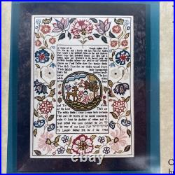 NEW SCARLET LETTER SARAH BRIGNELL 1769 SILK Cross Stitch Sampler Kit Vtg Gift NEW SCARLET LETTER SARAH BRIGNELL 1769 SILK Cross Stitch Sampler Kit Vtg Gift