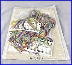 NEW Teresa Wentzler Peacock Tapestry Counted Cross Stitch Kit Beads, Evenweave