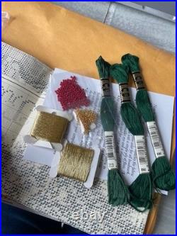 NEW! VTG Lavender & Lace OH CHRISTMAS TREE Counted Cross Stitch Craft Kit 1989