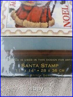 NEWithOPENED Gold Collection Dimensions Santa Stamp Cross Stitch Design Kit # 8688