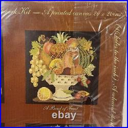 NIP Elizabeth Bradley Needlework Kit Fruits of the Earth Bowl of Fruit New