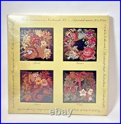 NIP Elizabeth Bradley Needlework Kit Victorian Flowers Autumn New And Sealed