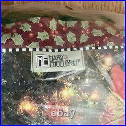 NIP MARY'S WREATH Engelbreit BUCILLA Felt Christmas Tree Skirt Kit 42 Round