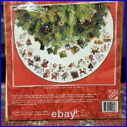 Needle Treasures Alphabet Tree Skirt Cross Stitch Kit 02969 Vintage Christmas