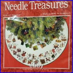Needle Treasures Alphabet Tree Skirt Cross Stitch Kit 02969 Vintage Christmas