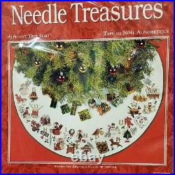 Needle Treasures Alphabet Tree Skirt Cross Stitch Kit 02969 Vintage Christmas