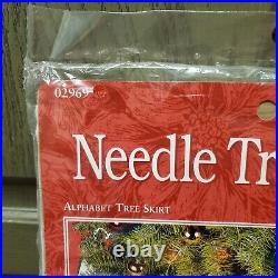 Needle Treasures Alphabet Tree Skirt Cross Stitch Kit 02969 Vintage Christmas