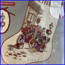 Needle Treasures Christmas Carriage Stocking Kit 02922 counted cross stitch SET