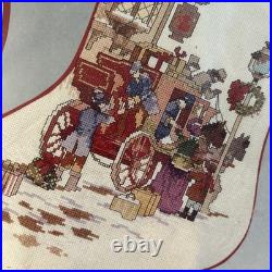 Needle Treasures Christmas Carriage Stocking Kit 02922 counted cross stitch SET