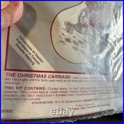 Needle Treasures Christmas Carriage Stocking Kit 02922 counted cross stitch SET