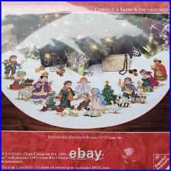 Needle Treasures Christmas Pageant 40 Tree Skirt Cross Stitch Kit 08526 USA New