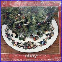 Needle Treasures Dazzling Ornaments Christmas TREE SKIRT 02962 Cross Stitch Kit
