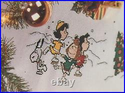 Needle Treasures Peanuts Playmates Cross Stitch Christmas Tree Skirt Kit New NIP