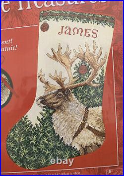 Needle Treasures Stocking Counted Cross Stitch Kit 02982 James Reindeer Dasher