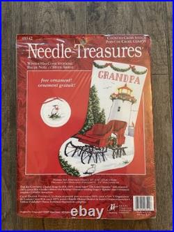 Needle Treasures WINTER HAS COME Counted Cross Stitch Xmas Stocking Kit 08542