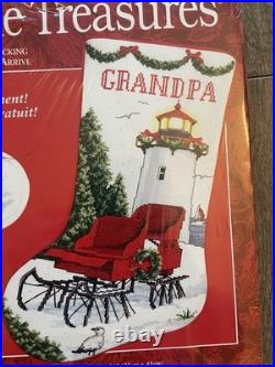 Needle Treasures WINTER HAS COME Counted Cross Stitch Xmas Stocking Kit 08542