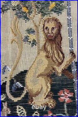 Needlepoint Tramme Kit CLUNY MYTHICAL LADY, UNICORN, LION 25.5 x 27.5