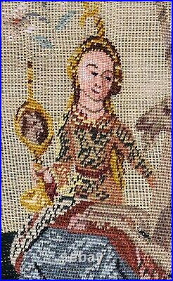 Needlepoint Tramme Kit CLUNY MYTHICAL LADY, UNICORN, LION 25.5 x 27.5