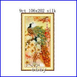 Needlework Embroidery Cross Stitch Peacock Patterns Elegant Home Business Decors