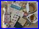 New-Cross-Stitch-Aida-Cloth-Bamboo-Hoops-Embroidery-Floss-and-assorted-Books-01-cby