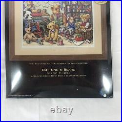 New Dimensions The Gold Collection Buttons N Bears Counted Cross Stitch 35151