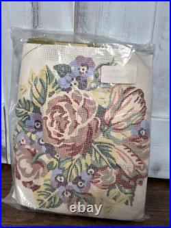 New GLORAFILIA 933 Victorian Circle Cross Stitch Kit Complete Floral VTG England