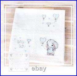 New Luca-S Cross Stitch Kit Baby Blanket Elephant Boy-BO102