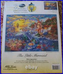 New- RARE- The Disney Dreams Collection Little Mermaid Counted Cross Stitch Kit