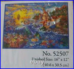 New- RARE- The Disney Dreams Collection Little Mermaid Counted Cross Stitch Kit