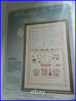New Williamsburg The Maiden's Prayer Sampler Cross Stitch Kit by Elsa Williams
