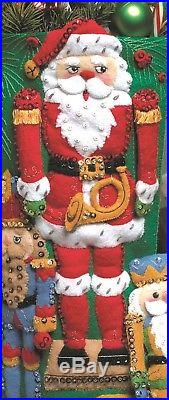 Nutcracker Trio 18 Bucilla Felt Christmas Stocking Kit #86061