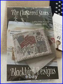 OOP! Blackbird Designs 2017 Ladies Prim Society Patriotic Kit CLUSTERED STARS