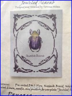 Pangaea Professor Fizzby's Jeweled Scarab Counted Cross Stitch Kit 2003