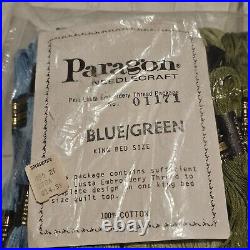 Paragon AMERICAN SAMPLER Quilt Needlecraft Kit No. 01171 King With Thread Kit