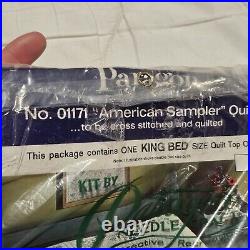 Paragon AMERICAN SAMPLER Quilt Needlecraft Kit No. 01171 King With Thread Kit