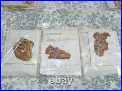 Paragon Bucilla Columbia-Minerva Vintage Cross Stitch Needlecraft Lot of 11 -NEW