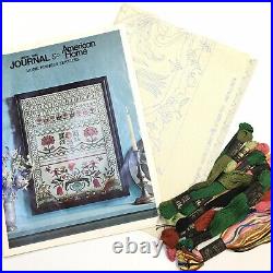 Paragon Stamped Crewel Embroidery Cross Stitch Sampler Kit Cooper Hewitt Museum