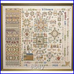 Permin counted cross stitch kit Sampler Antique, 61x57cm, DIY, 39-8406