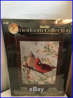 Plaid Bucilla Heirloom Collection Cardinals Hautman Counted Cross Stitch Kit