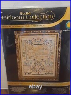 Plaid Bucilla Heirloom Collection Cross Stitch Kit Esther Copp Sampler 45960