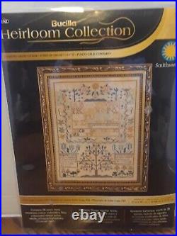 Plaid Bucilla Heirloom Collection Cross Stitch Kit Esther Copp Sampler 45960