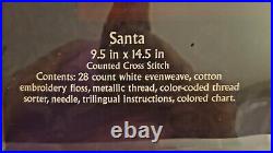 Plaid Bucilla Heirloom Collection Santa Counted Cross Stitch Kit 45621 Sealed