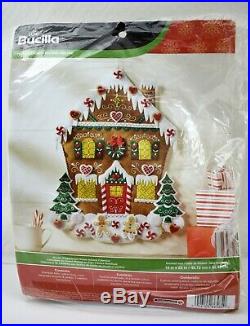Plaid Bucilla Nordic Gingerbread House Christmas Advent Calendar Felt Kit