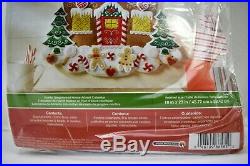 Plaid Bucilla Nordic Gingerbread House Christmas Advent Calendar Felt Kit