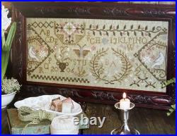 Quaker Garden Loose Feathers # 19 Cross Stitch Kit Blackbird Designs READ OOP