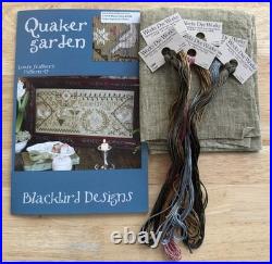 Quaker Garden Loose Feathers # 19 Cross Stitch Kit Blackbird Designs READ OOP