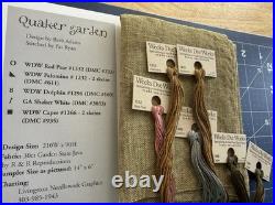 Quaker Garden Loose Feathers # 19 Cross Stitch Kit Blackbird Designs READ OOP